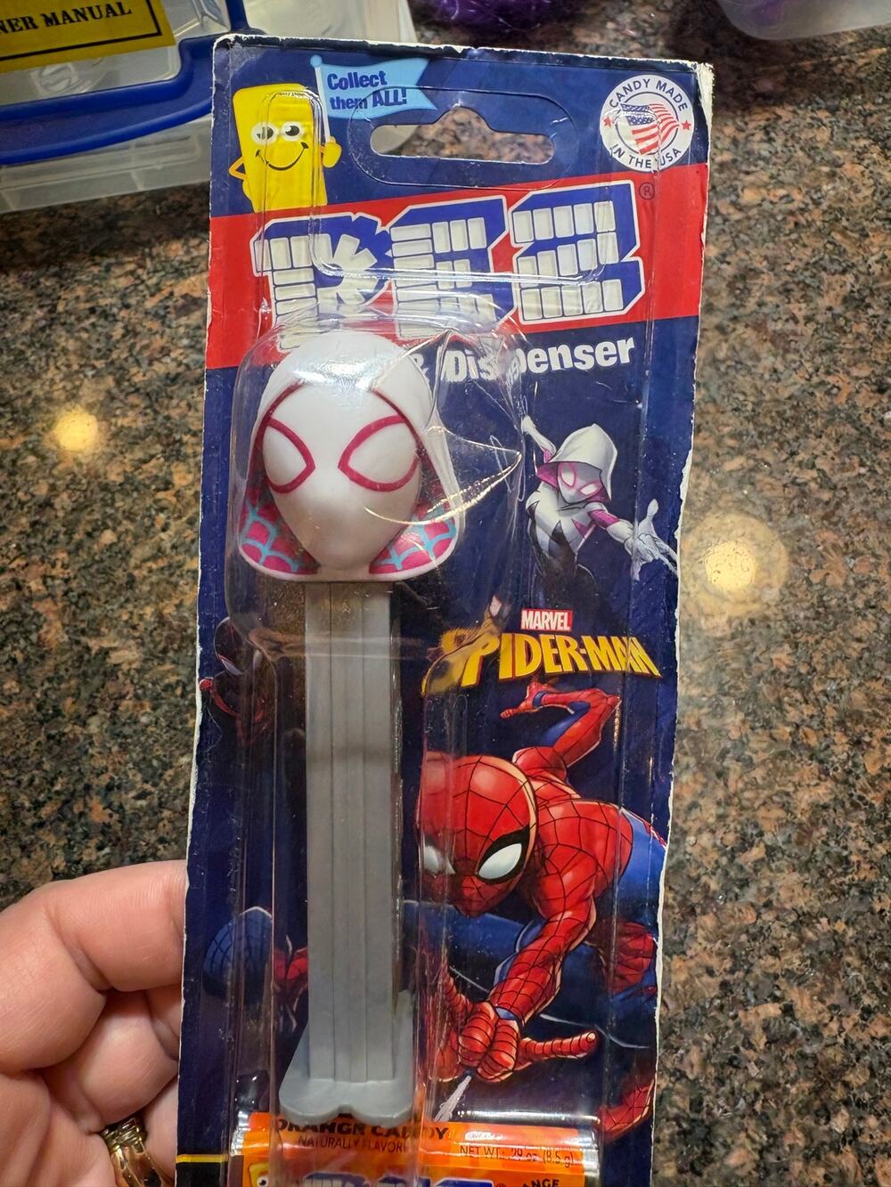 MARVEL Pez Dispenser GHOST SPIDER [Carded] NIB